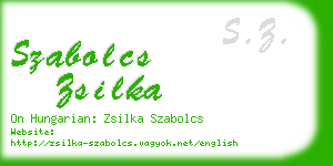 szabolcs zsilka business card